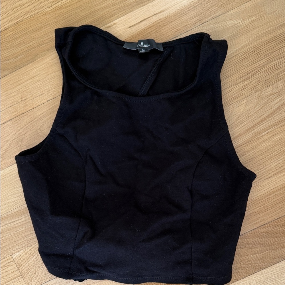 Lulus open back crop top